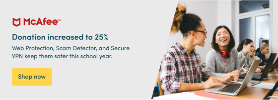 Web Protection, Scam Detector, and Secure VPN keep them safer this school year.