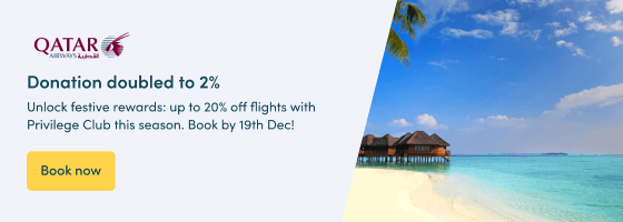 Unlock festive rewards: up to 20% off flights with Privilege Club this season. Book by 19th Dec!