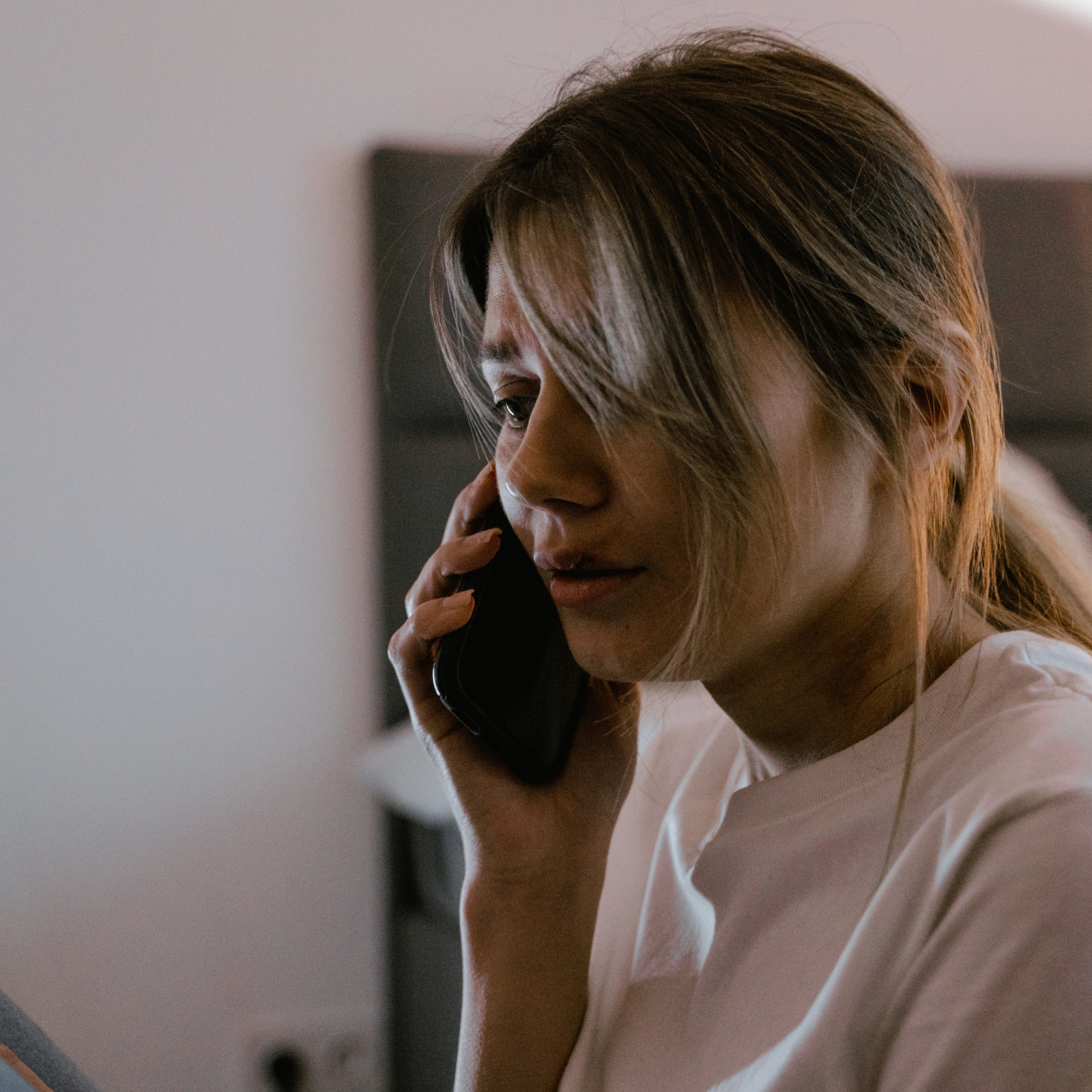 Woman on phone