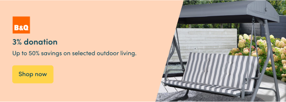 Up to 50% savings on selected outdoor living.