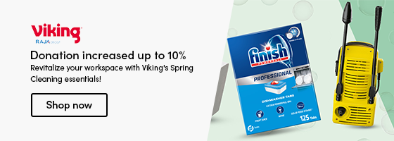 Revitalize your workspace with Viking's Spring Cleaning essentials!  Donation increased up to 10%