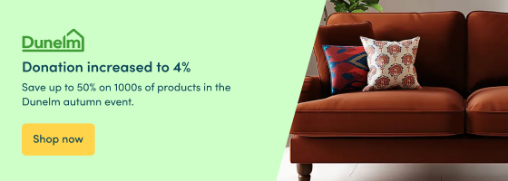 Save up to 50% on 1000s of products in the Dunelm autumn event.