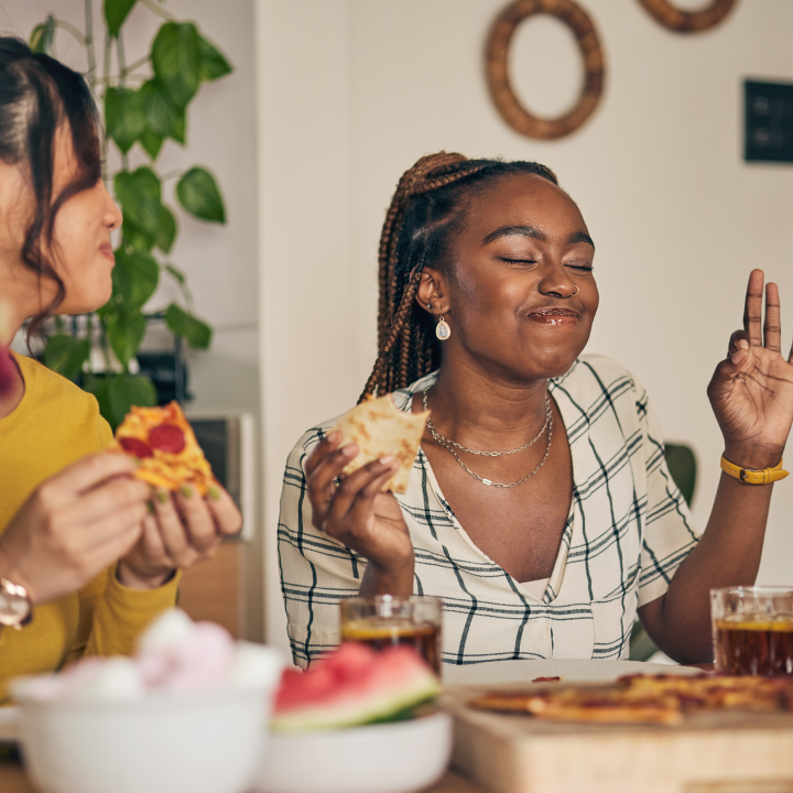 Woman eating