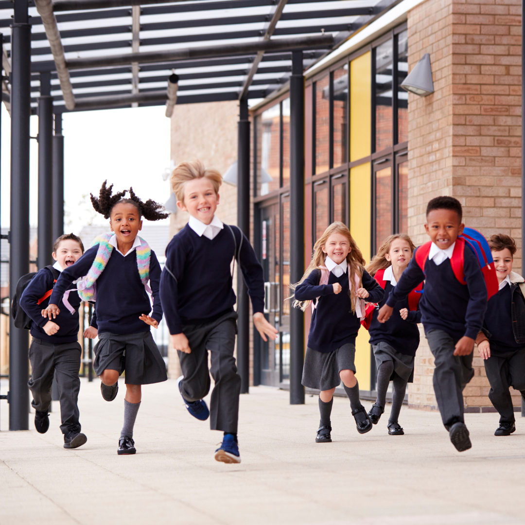 Children running