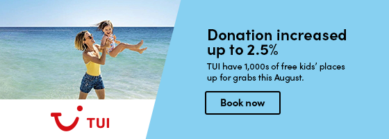Save £100 on all Lakes & Mountains holidays using the code ‘LM100’.  Donation increased to 2%
