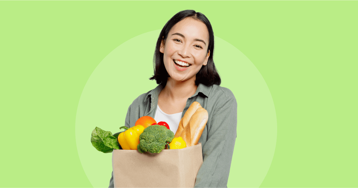 lady with shopping