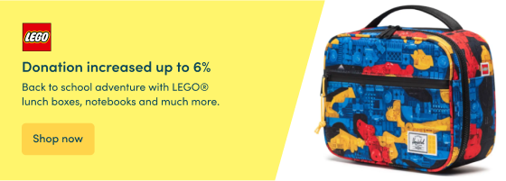 Back to school adventure with LEGO® lunch boxes, notebooks and much more.