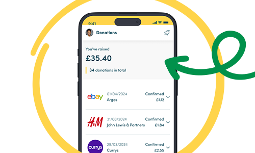 Keep track of the donations you've raised and get notifications when your cause has been paid.