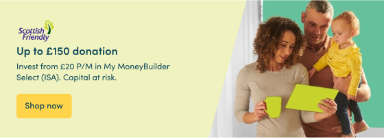 Invest from £20 P/M in My MoneyBuilder Select (ISA). Capital at risk.