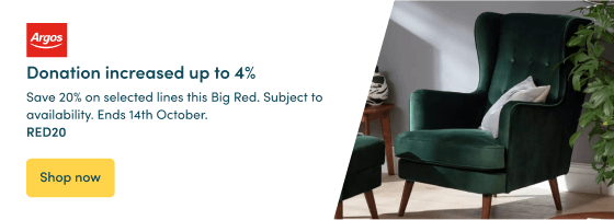 Save 20% on selected lines this Big Red. Subject to availability. Ends 14th October.