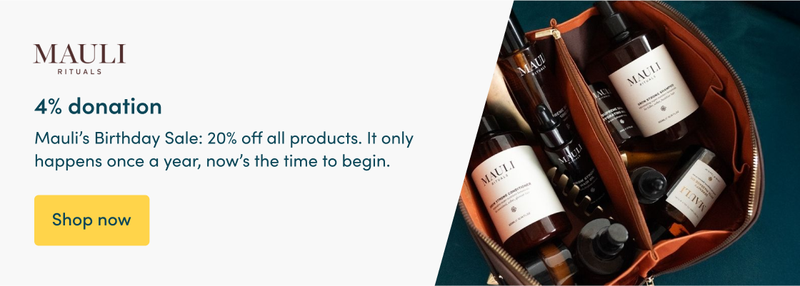 Mauli’s Birthday Sale: 20% off all products. It only happens once a year, now’s the time to begin.