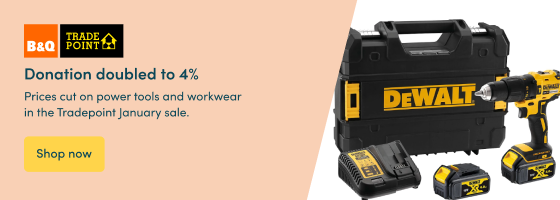 Prices cut on power tools and workwear in the Tradepoint January sale.