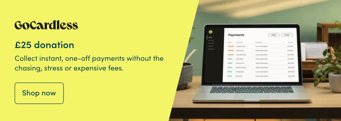 Collect instant, one-off payments without the chasing, stress or expensive fees.