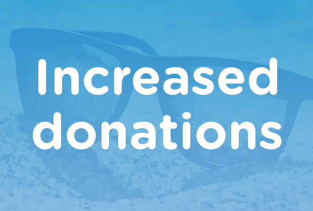 Increased donations
