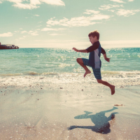 Boy on beach