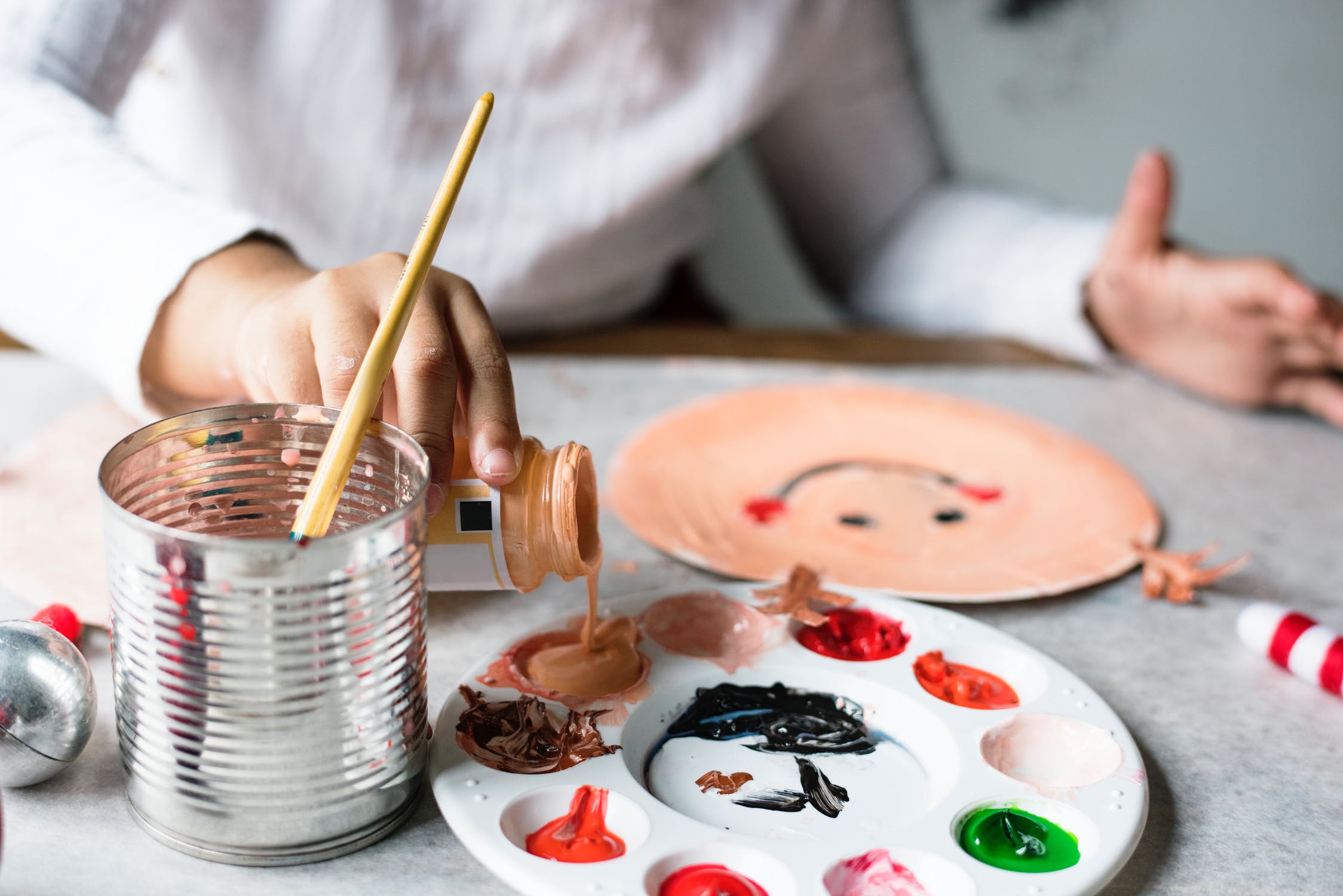 Painting with kids