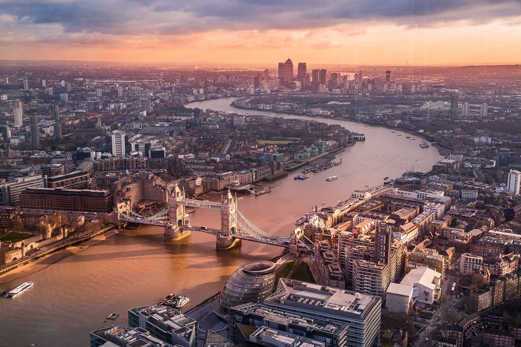 Aerial photo of London